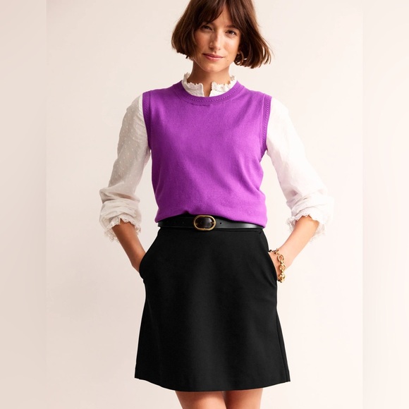 Boden Tops - Boden Purple Knit Sleeveless Top Medium